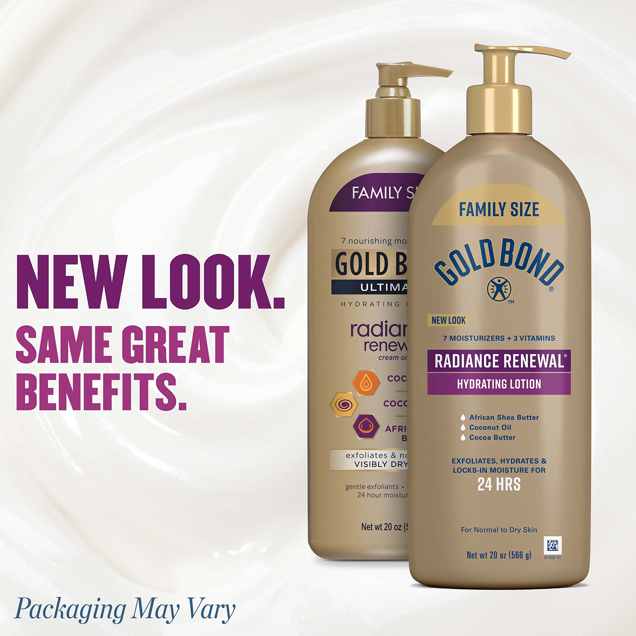 2PK Gold Bond Age Renew Retinol Overnight Body & Face Lotion 7 OZ EA